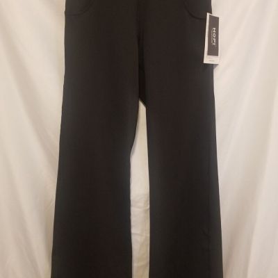 HOFI Leggings Women XS Black Mid Rise Flare Leg Pull On Yoga Athletic Workout